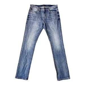 John Varvatos Jeans Mens 30x32 Blue Bowery Slim Straight Denim Medium Wash